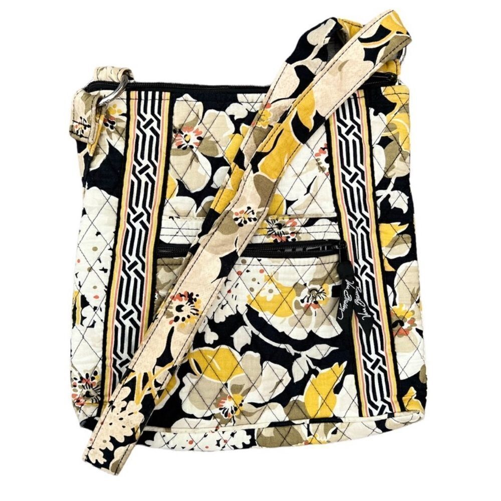Vera Bradley Yellow and Black Crossbody Bag
